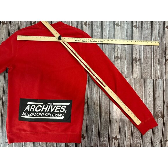 Raf Simons AW15 "to the archives" Sweater color red sz M - Picture 8 of 8